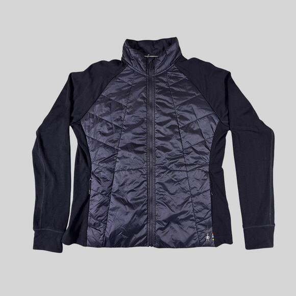Smartwool Smartloft Jacket Womens Extra Large XL Black Insulated Merino Wool Zip - Picture 2 of 10